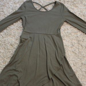 art class Army Green Dress